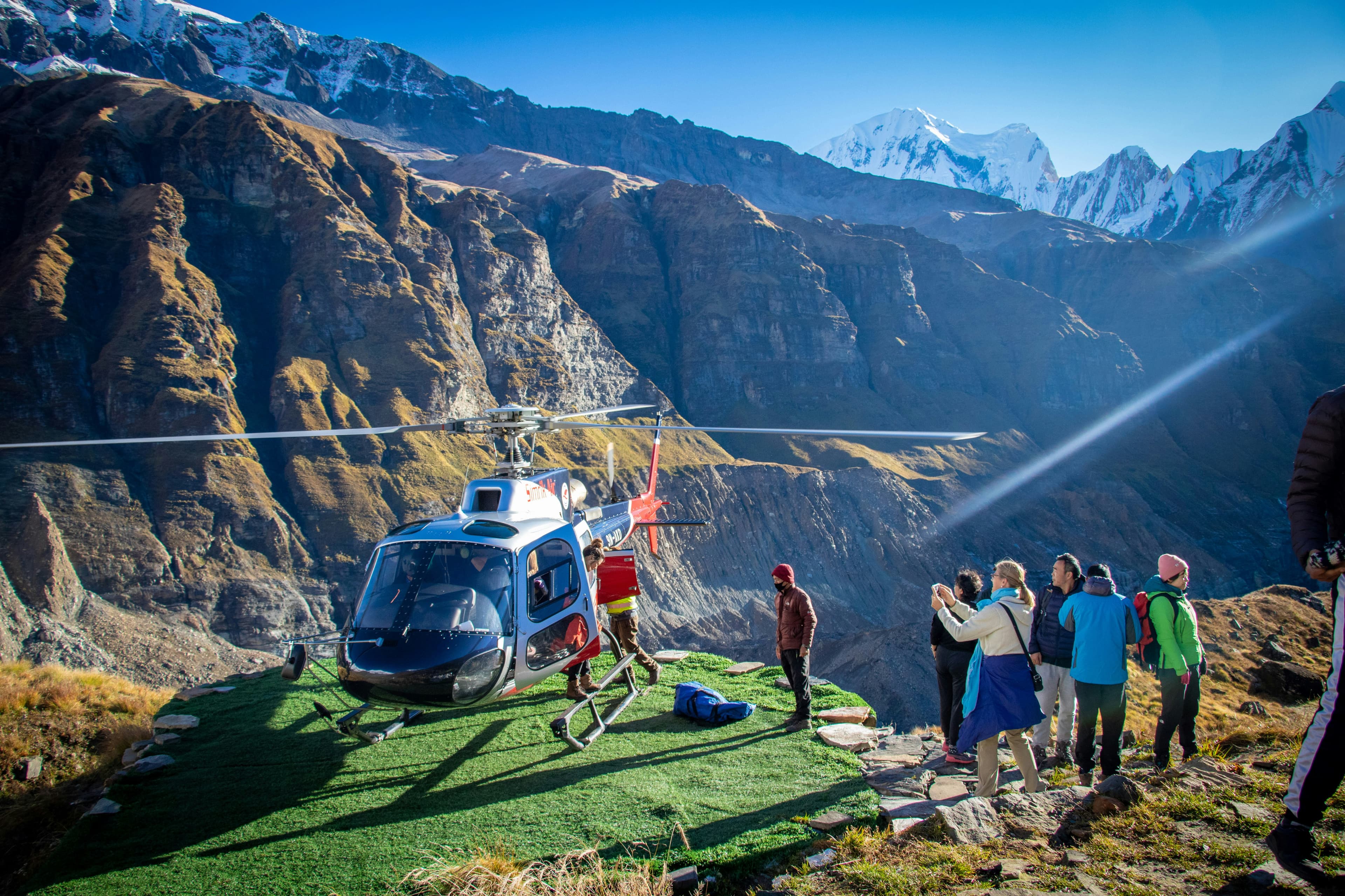 Helicopter tour in Nepal