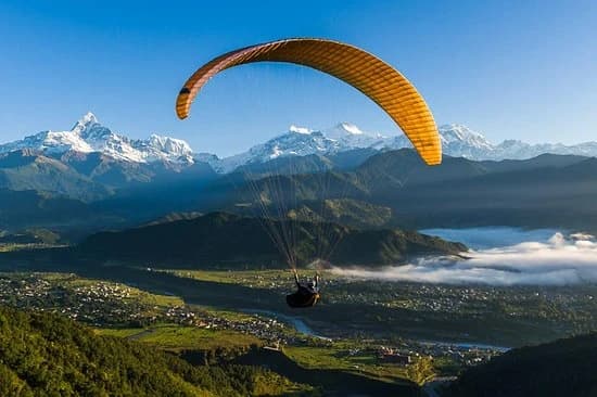 paragliding adventuresfrom sarangkot in Pokhara